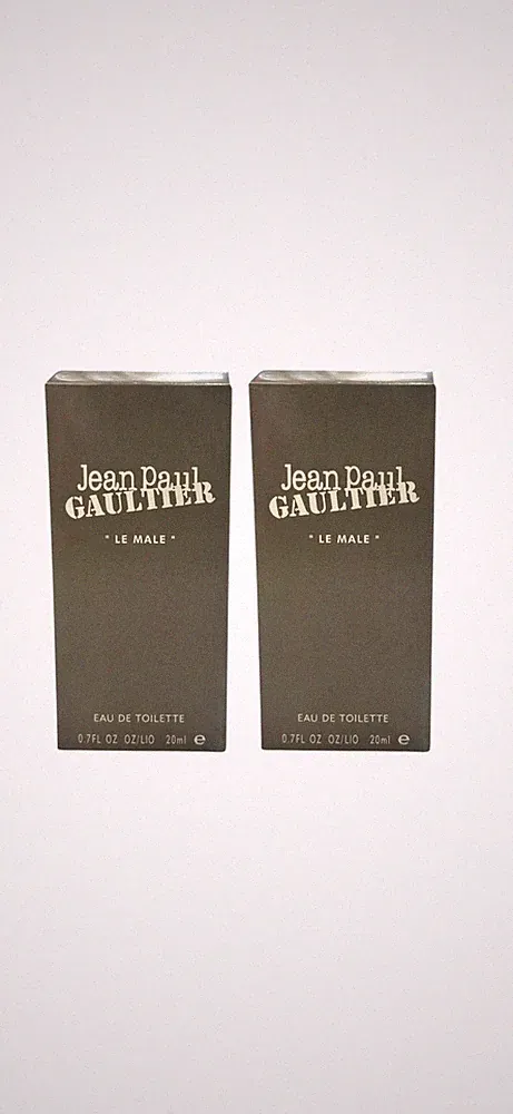 2 -Jean Paul Gaultier Le Male Eau de Toilette Perfume Travel Spray 20ml/0.7oz