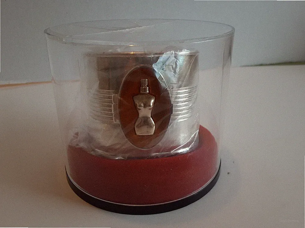 JEAN PAUL GAULTIER PARFUM SOLID PERFUME COLLECTABLE Silver CUFF BRACELET